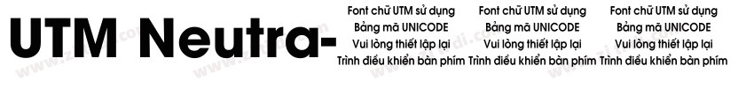 UTM Neutra字体转换